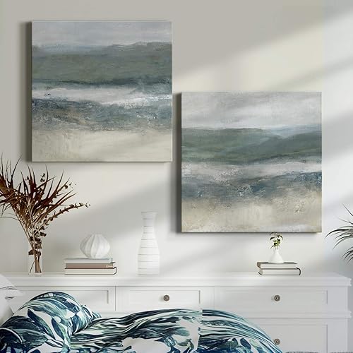 Miniatura 3 de Renditions Gallery Arte de pared con ruedas en lienzo con envoltura de galería, listo para colgar, 32 pulgadas de alto x 32 pulgadas de ancho,