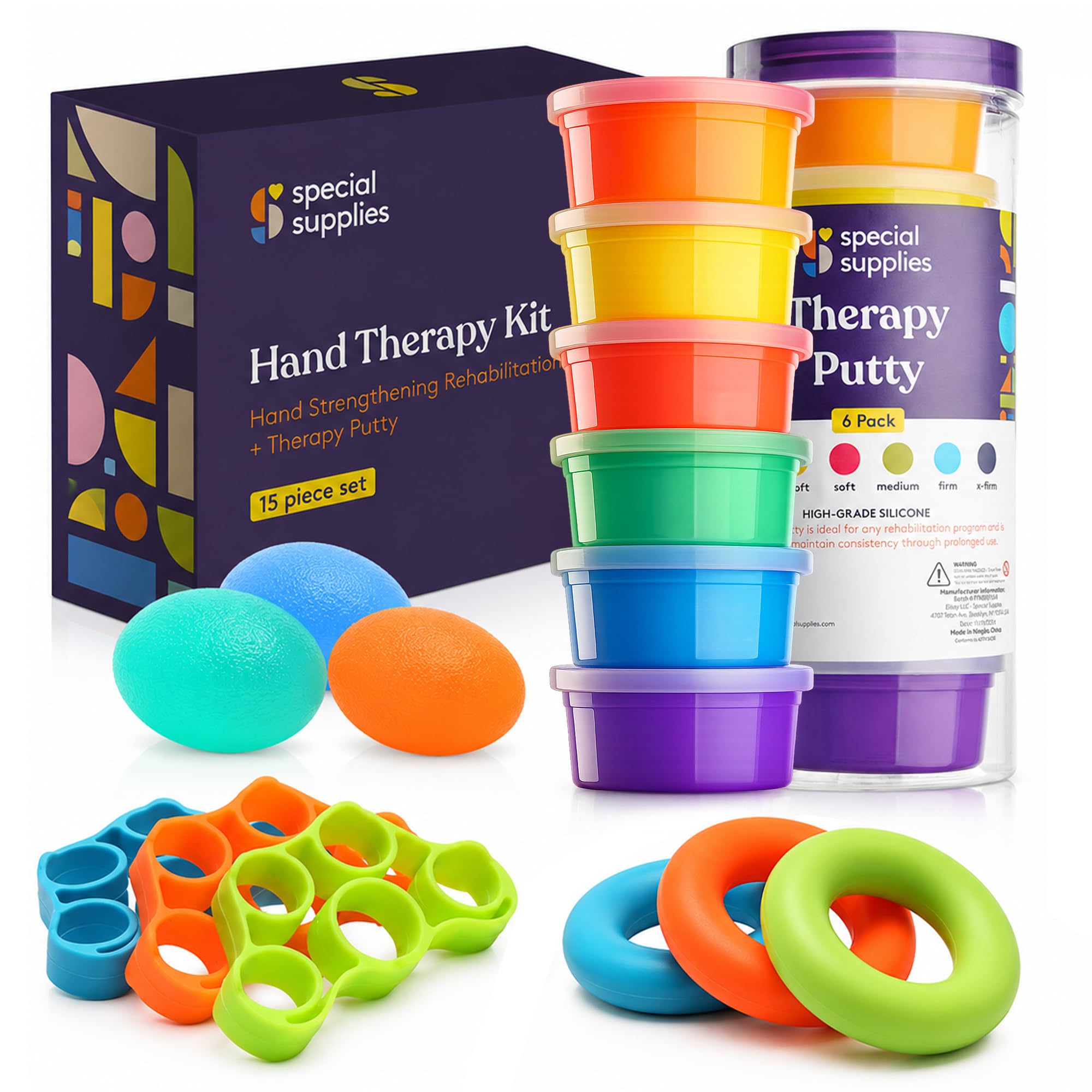 Special Supplies Physical Hand Therapy Putty Kit
