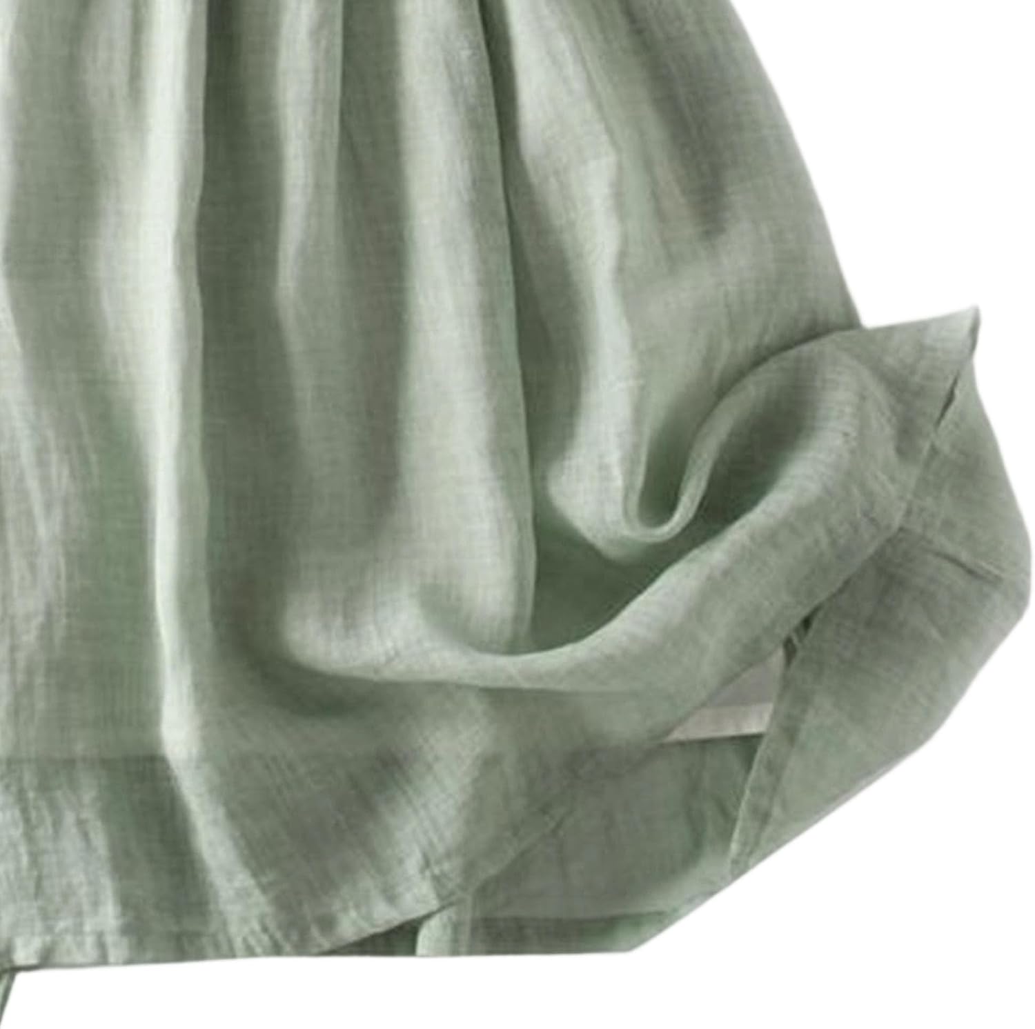 Women's 3/4 Sleeve Cotton Linen Dress Bohemian Long Plain Classic Trendy Boho Dress with Belt