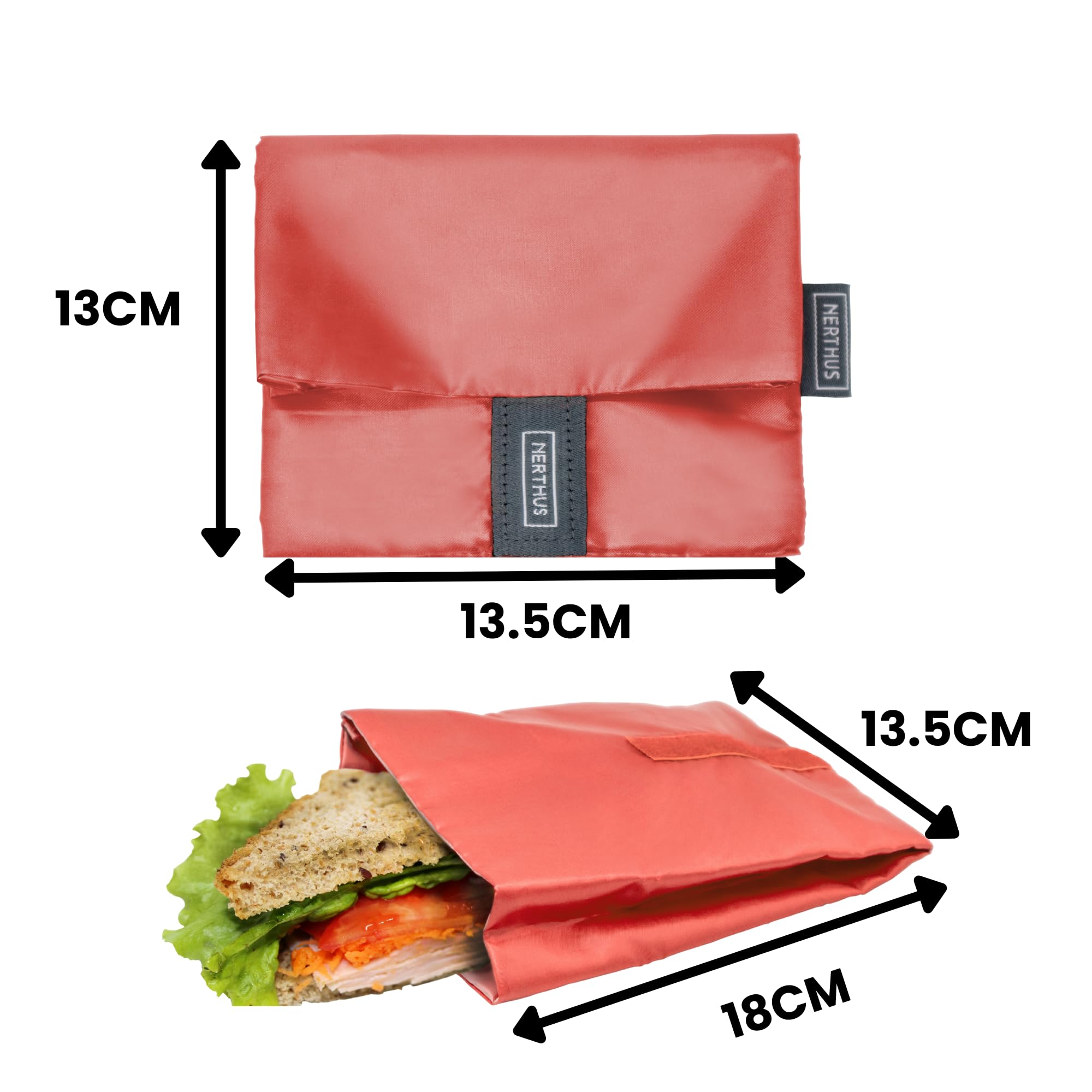 Porta snack riutilizzabile Boc'n'Roll Essential Paint Skate 11x15 cm