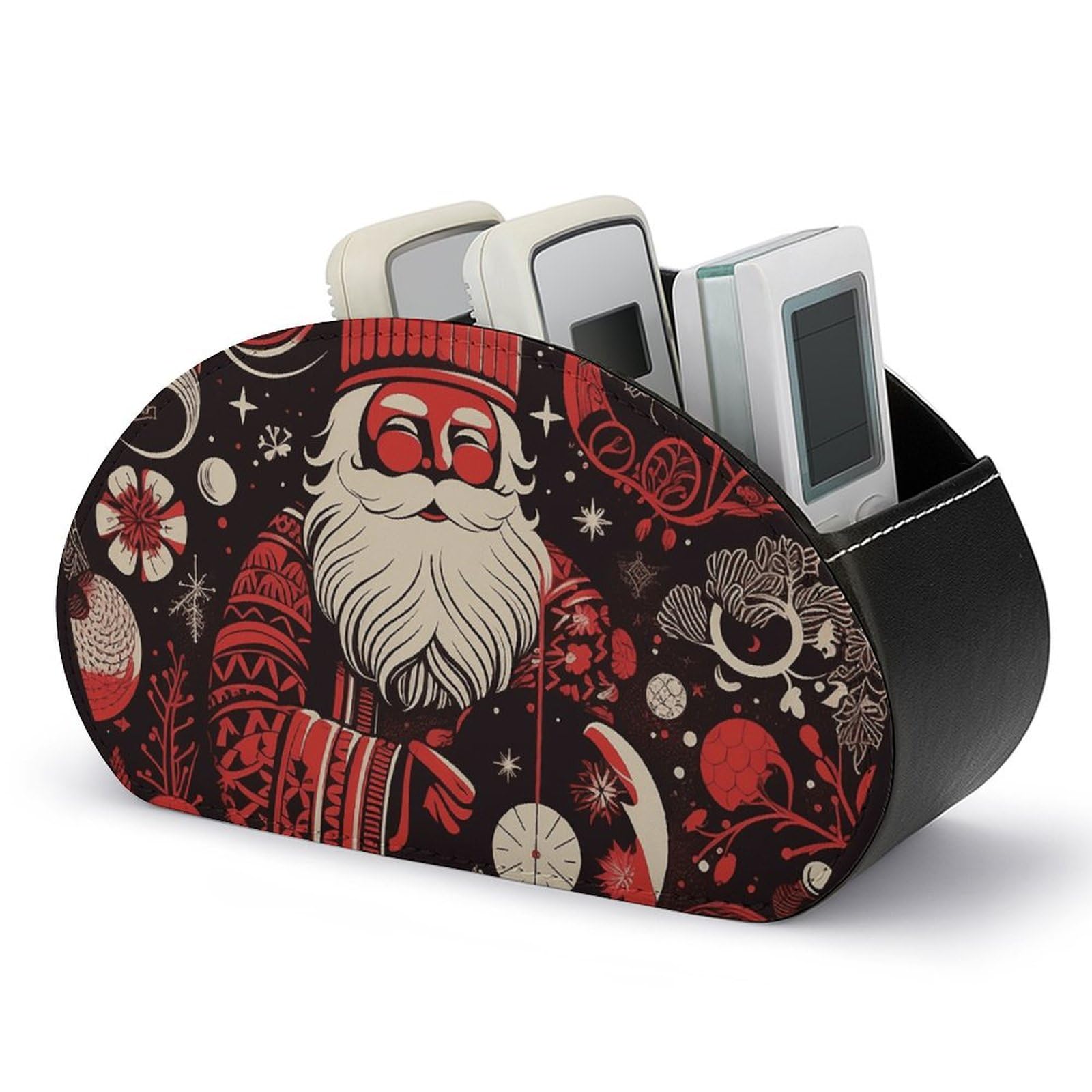 Organisateur de bureau Noël pour ranger télécommandes et maquillage