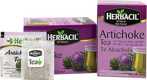 Miniatura 2 de Herbacil té de alcachofa, Té con hojas de alcachofa te ayuda a estimular la función hepática, Fuente de antioxidantes y vitaminas, Evita la