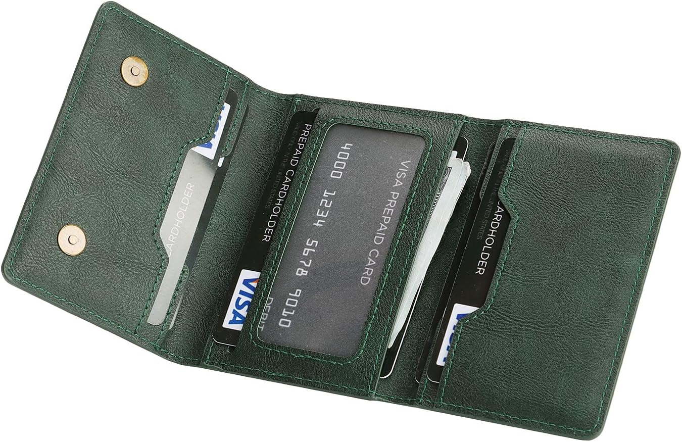2-in-1 Protective Case for Samsung Galaxy S24 Ultra with Detachable Magnetic Wallet Card Holder Supports Magnetic Wireless Charging Premium PU Leather Bracket Function (Green)