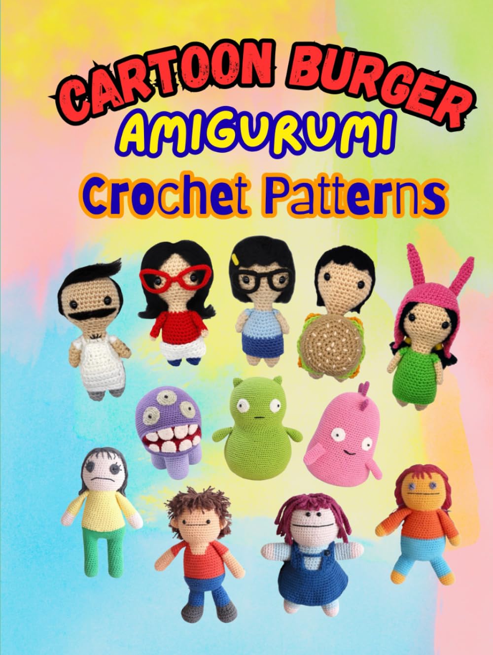 Cartoon Burger Amigurumi Crochet Patterns.