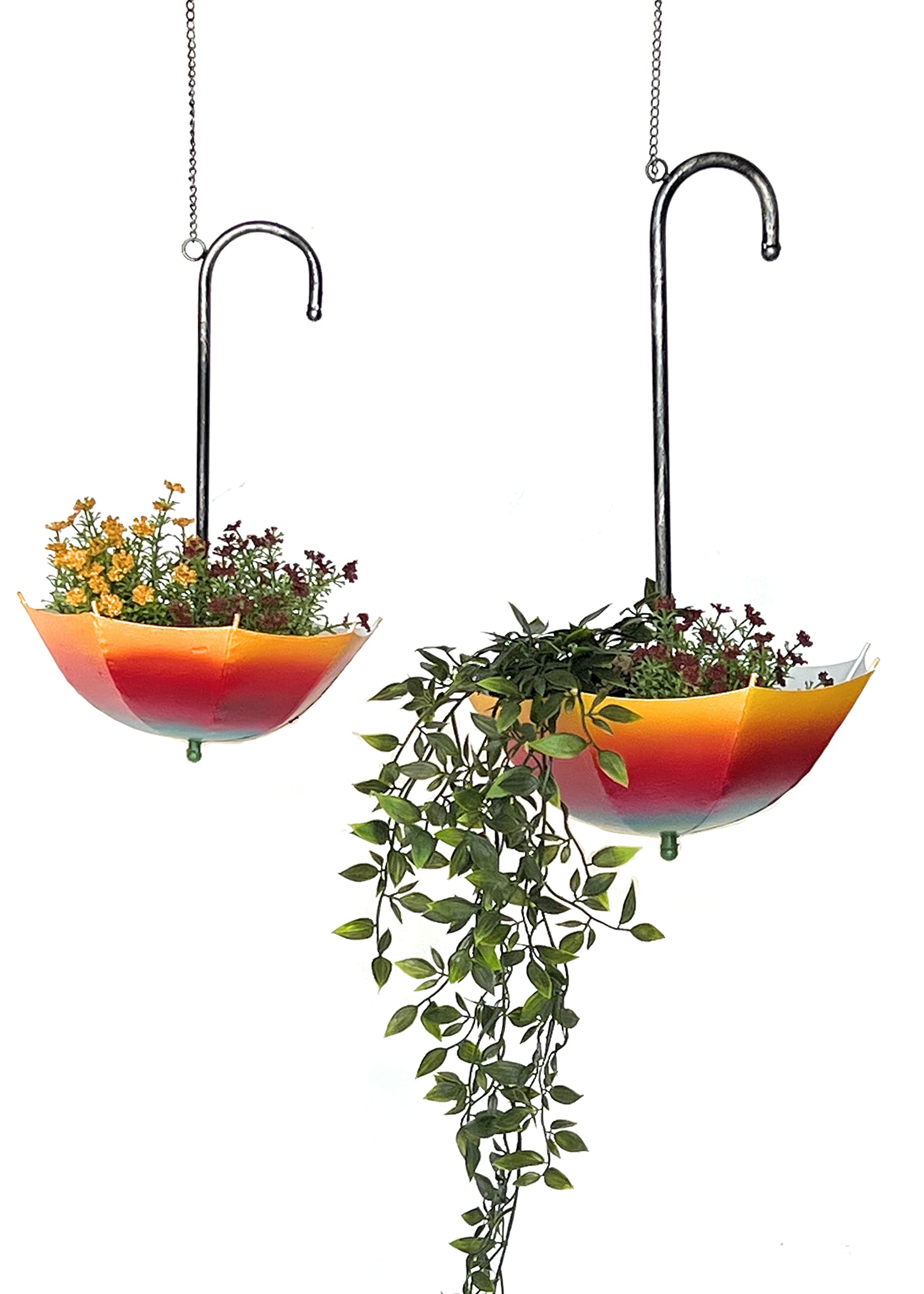 Fioriera Sospesa In Metallo DanDiBo Con Vaso Incluso – Portavasi Per Interni/Esterni, Design Industriale, Catena Di Ferro, Diametro 15 Cm, Altezza Totale 59 Cm, Colore Nero E Argento