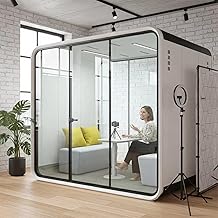 Innovative Modular Meeting Pod Soundproof Professional Soundproof Phone Booth 4-Person Office Booth Prefabricated Quiet Room Solution for Team Collaboration & Small Conferences