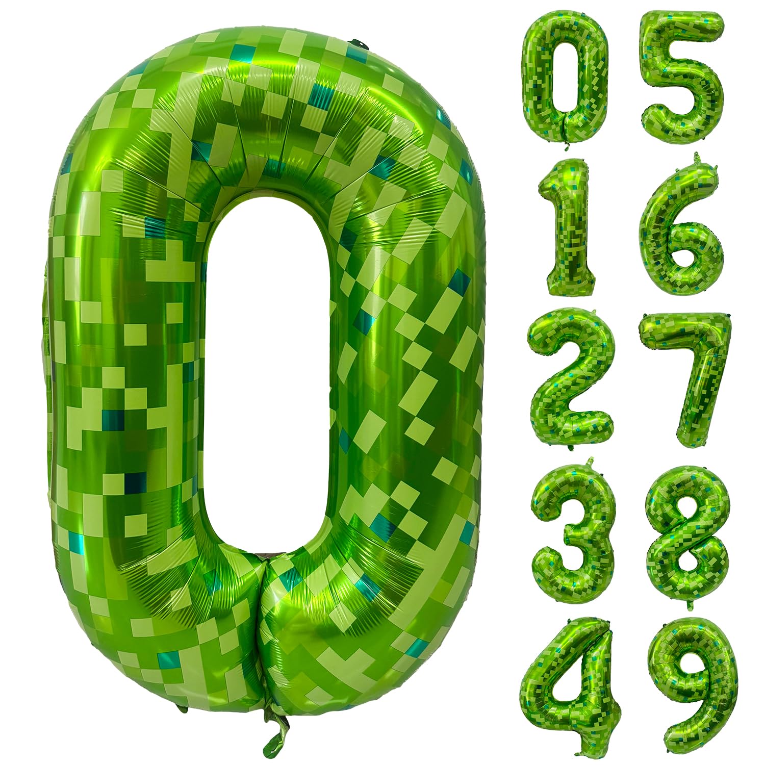 Red 0 balloon 40 Inch Giant Helium Foil Number 0 to 9 Red Balloon Birthday Wedding Party Digital Decorations (Number 0) — view 251