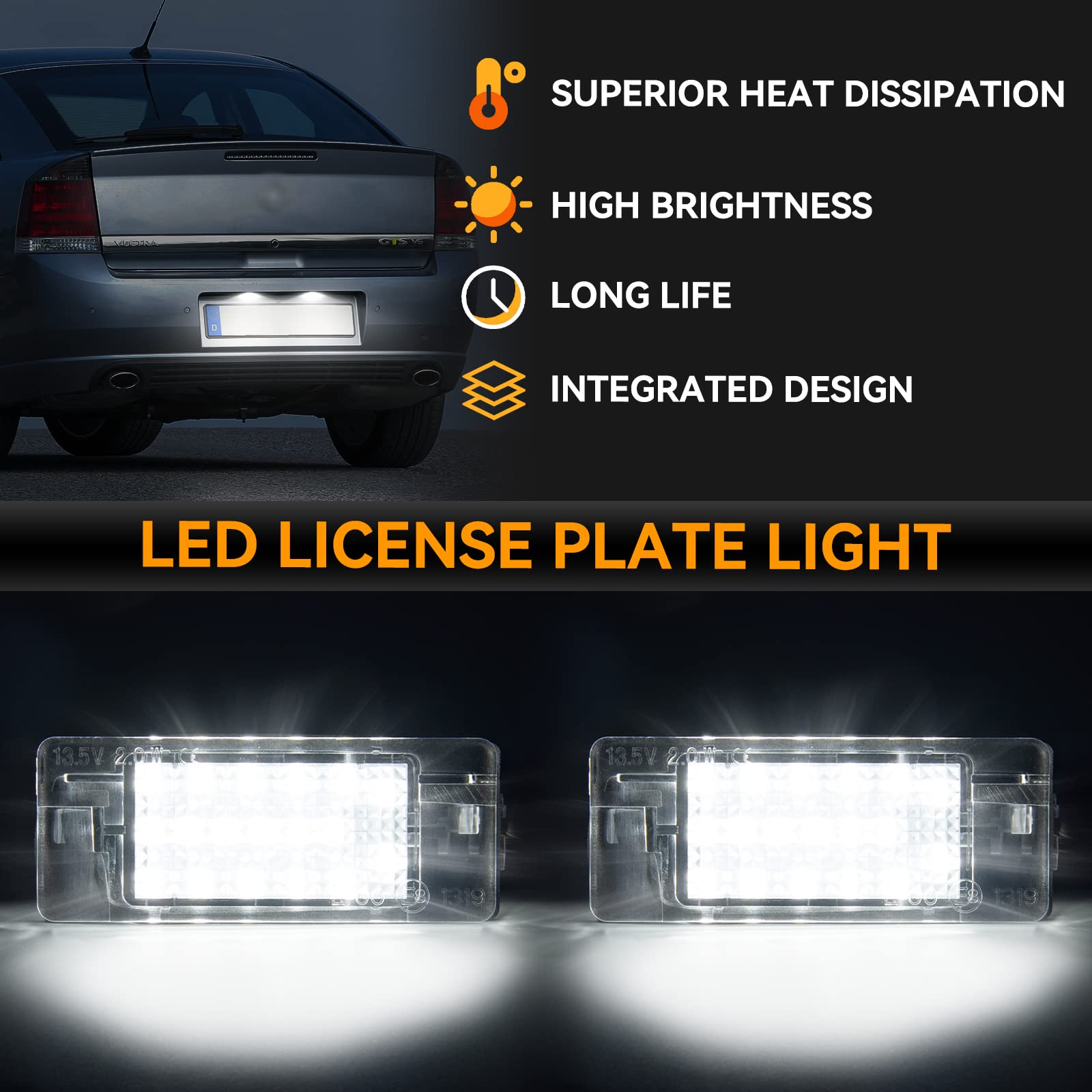 Vinstar LED Daytime Running Lights - Universal & Waterproof