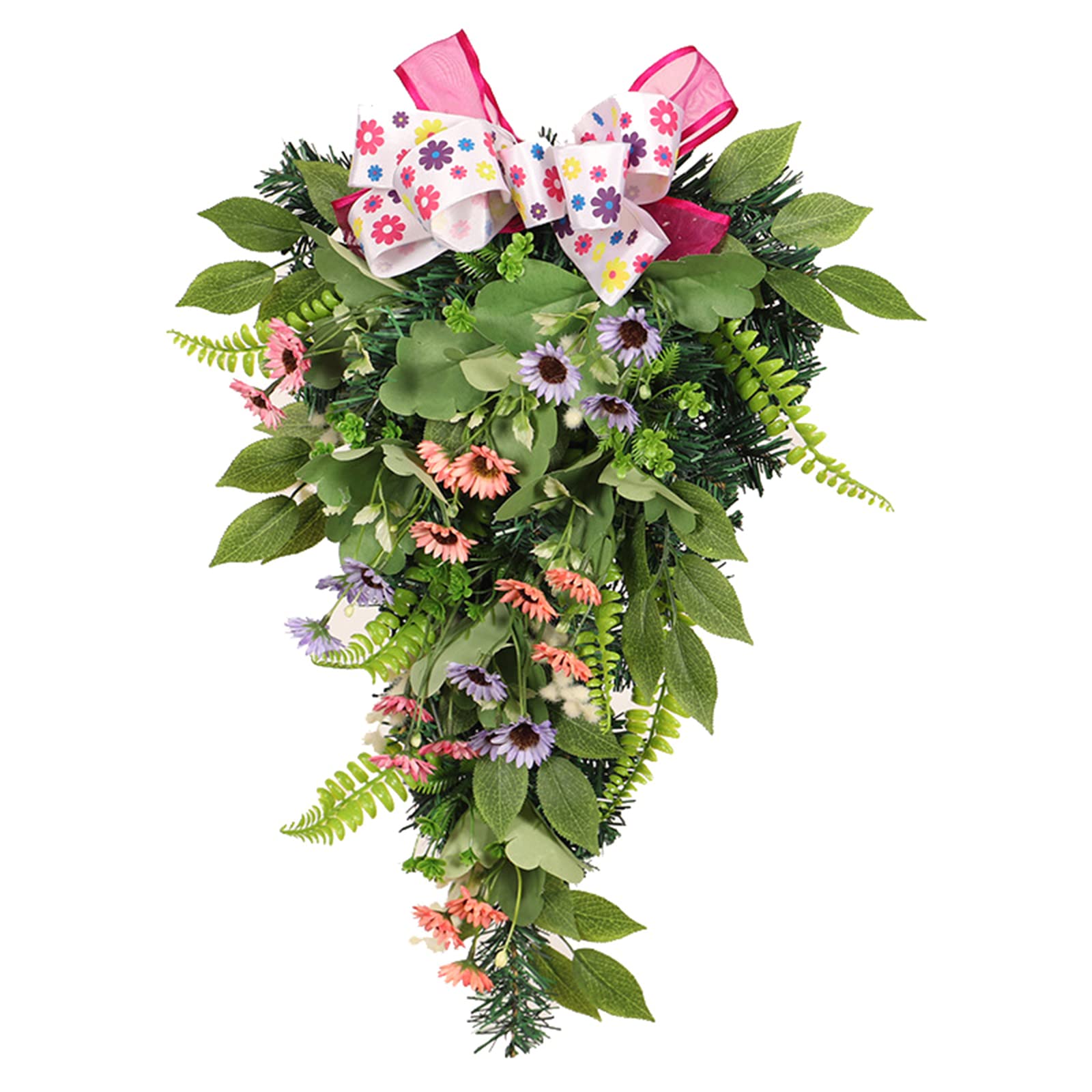 Buxuaaaa Christmas Wreath Decorations Upside Down Tree Ornaments Artificial Garlands 2023 New Year Gift Party Home Decors Artificial Wreath Christmas Garland Simulation Home Decor