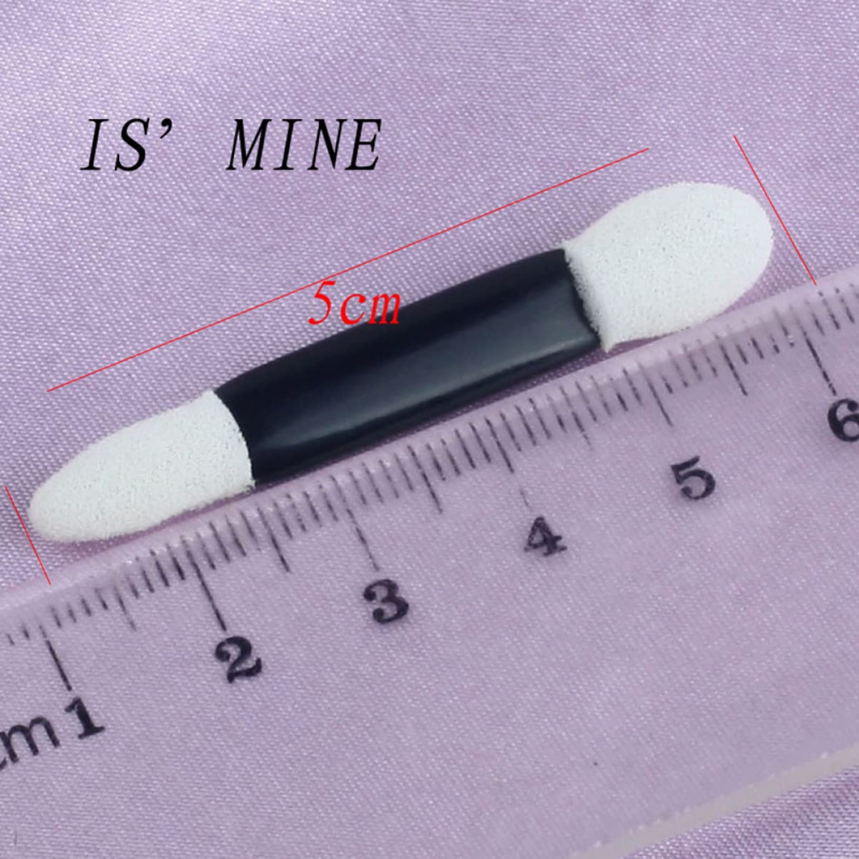 IWOWHERO Professional Makeup Kit: 50pcs Disposable Double-ended Eyeshadow Brush Sponges Triangle Sponges for Blending for Occasions