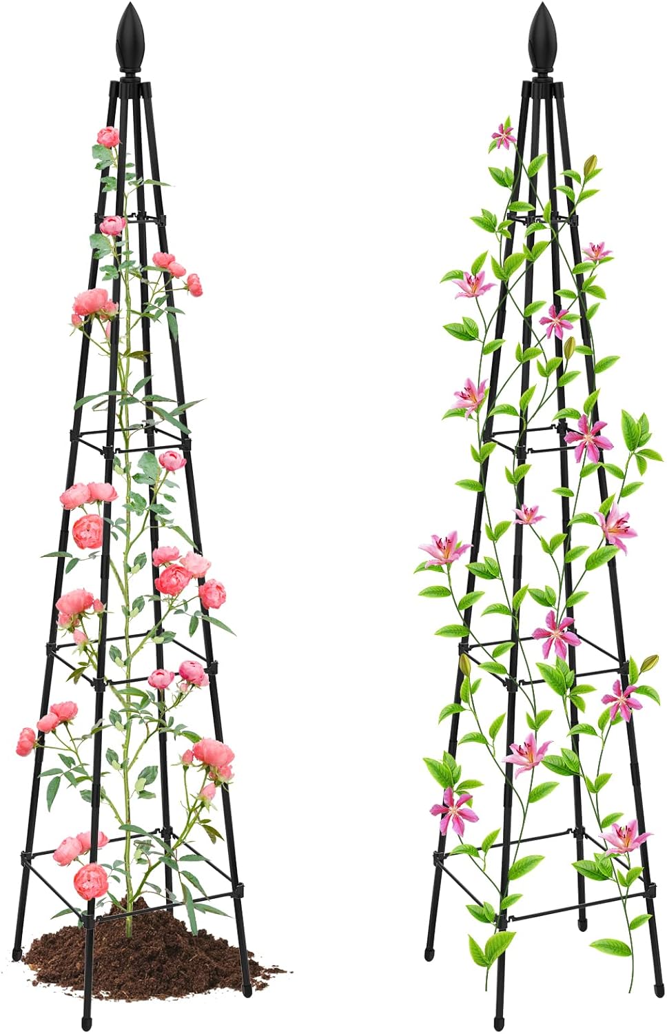 2 Pack 63 Inch Trellis for Climbing Plants Outdoor, Plant