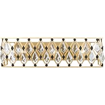 Varaluz Windsor Vanity Light - 23.75" W - French Gold/Matte Black