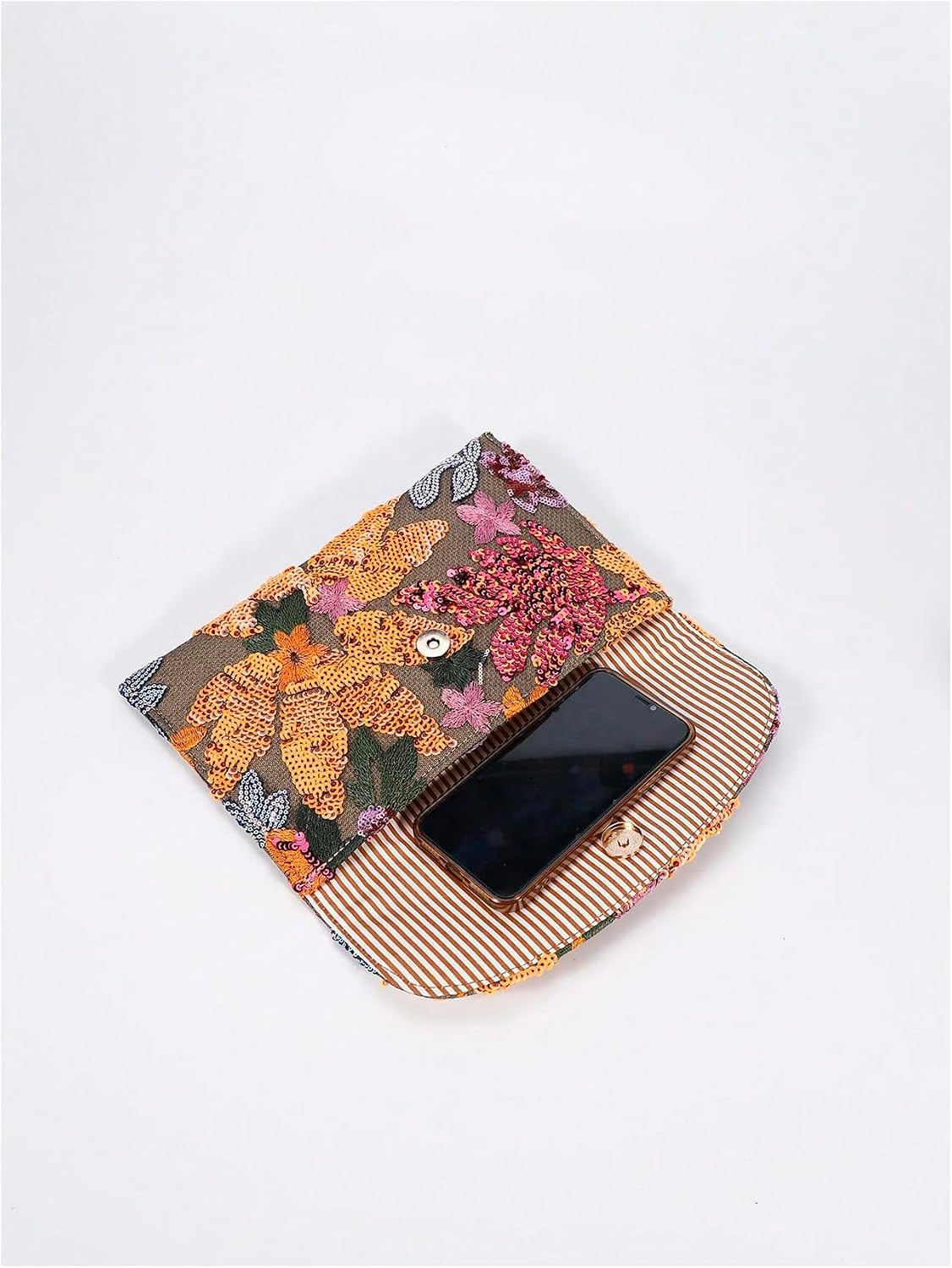 Verdusa Women's Floral Beaded Clutch Purses Sequin Evening HandBags image 5
