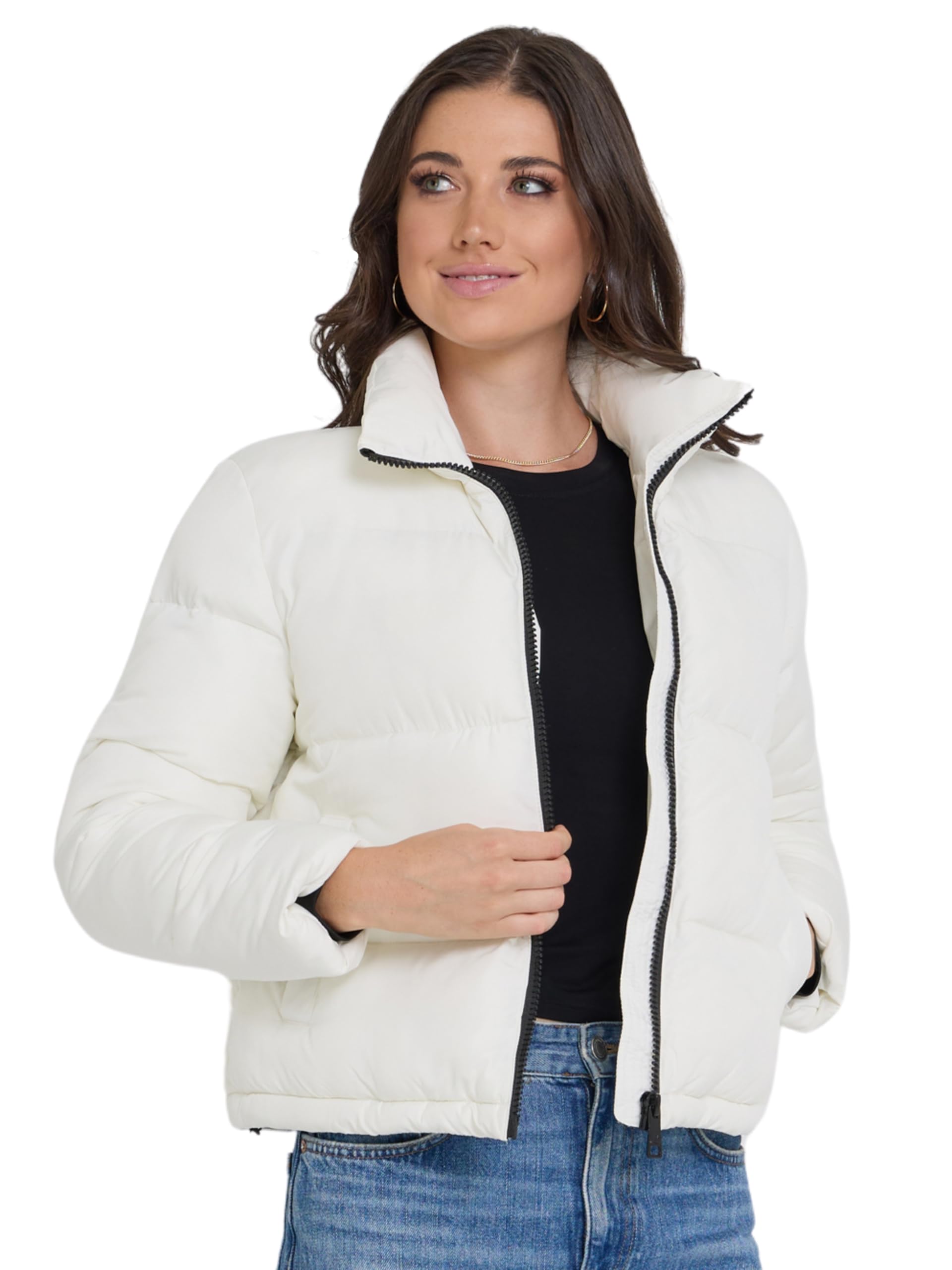 Steve Madden Cropped Puffer Jacket