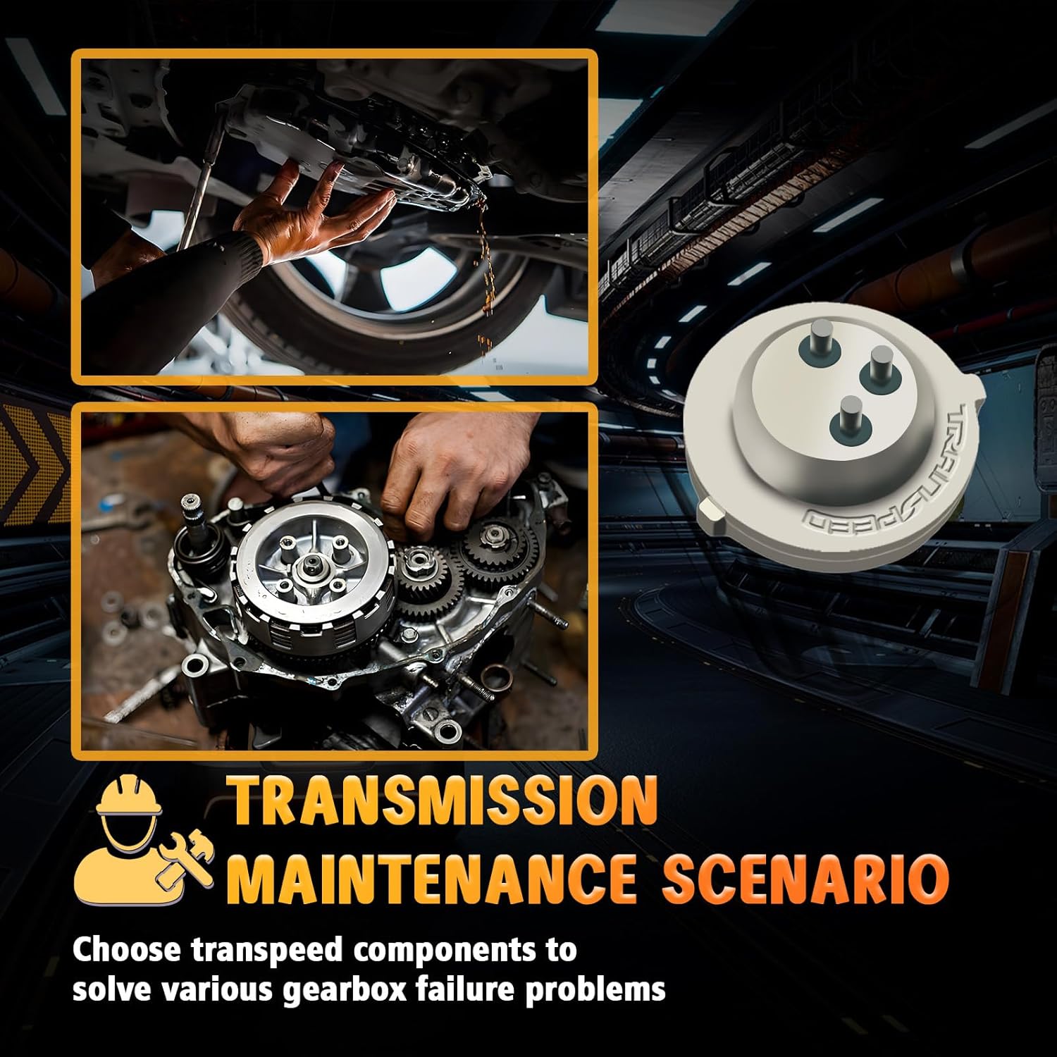 TRANSPEED 0DE 0GC DQ380 DQ381 TCU Transmission Control Unit Clutch Pressure Sensor 2PCS Compatible with VW AUDI Transporter Scirocco Tiguan Q3
