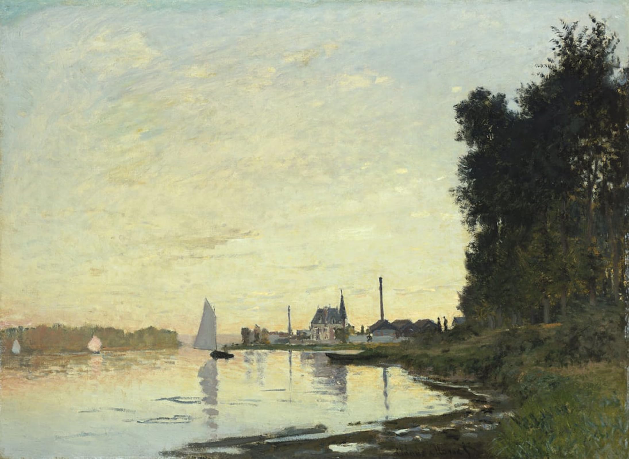 Graffiti art mural Claude Monet Argenteuil tableau moderne poster impression decoration - 5