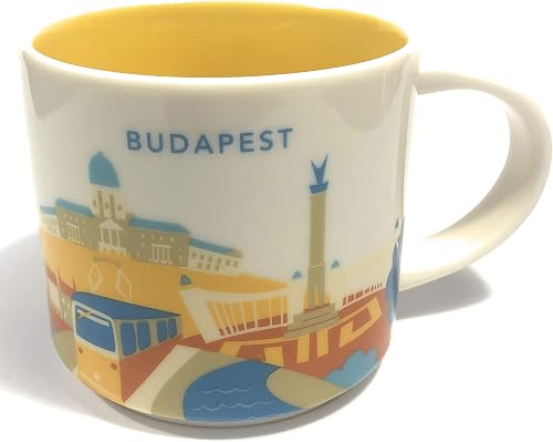 STARBUCKS Budapest You Are Here 16oz Coffee Mug