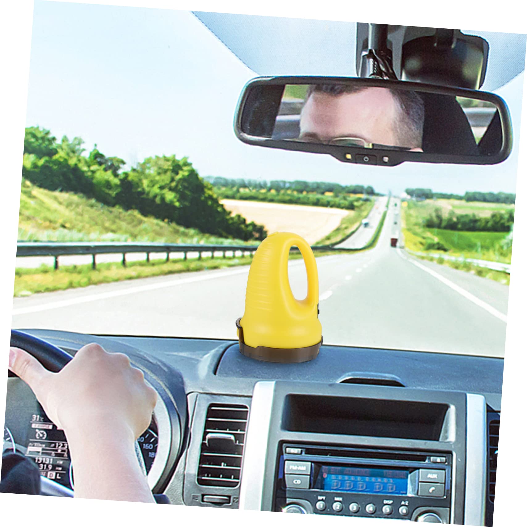 SUPVOX Grattoir à Neige Électrique pour Vitres de Voiture, Dispositif de Dégivrage Compact en Abs, Poignée Arquée, pour L’Hiver