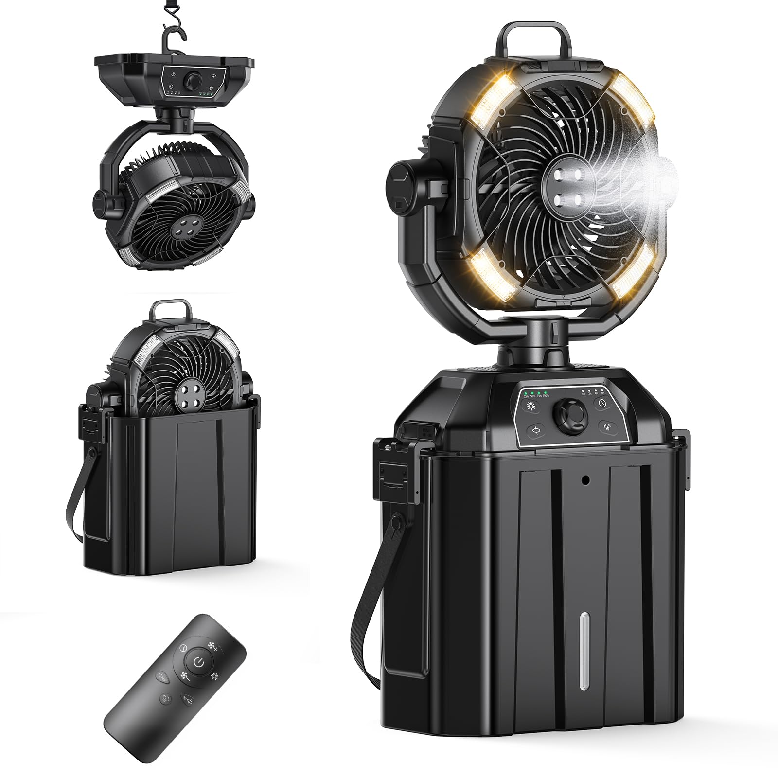 Photo 1 of XAP Portable Misting Fan Rechargeable - 9-inch Oscillating Fan