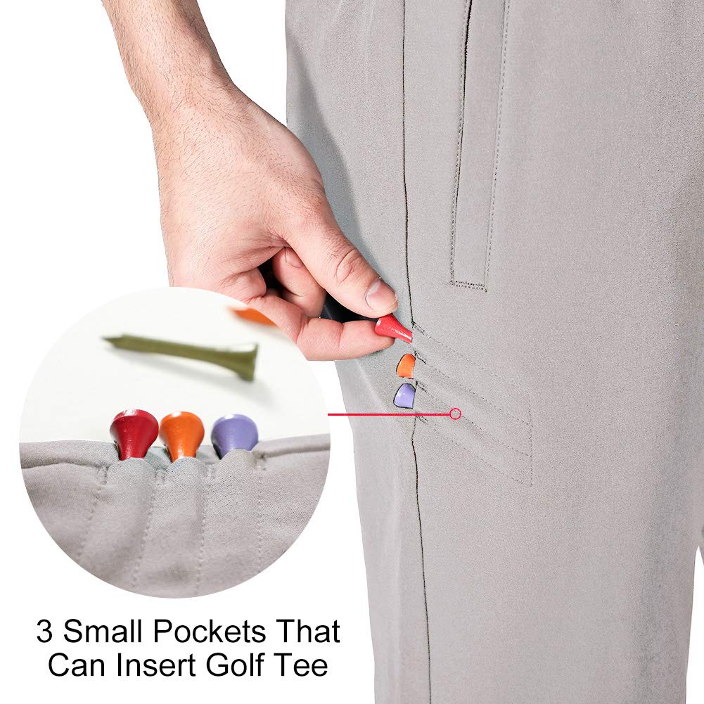 aoli ray Hombre Golf Pantalones Impermeables Ligeros Deporte Pants