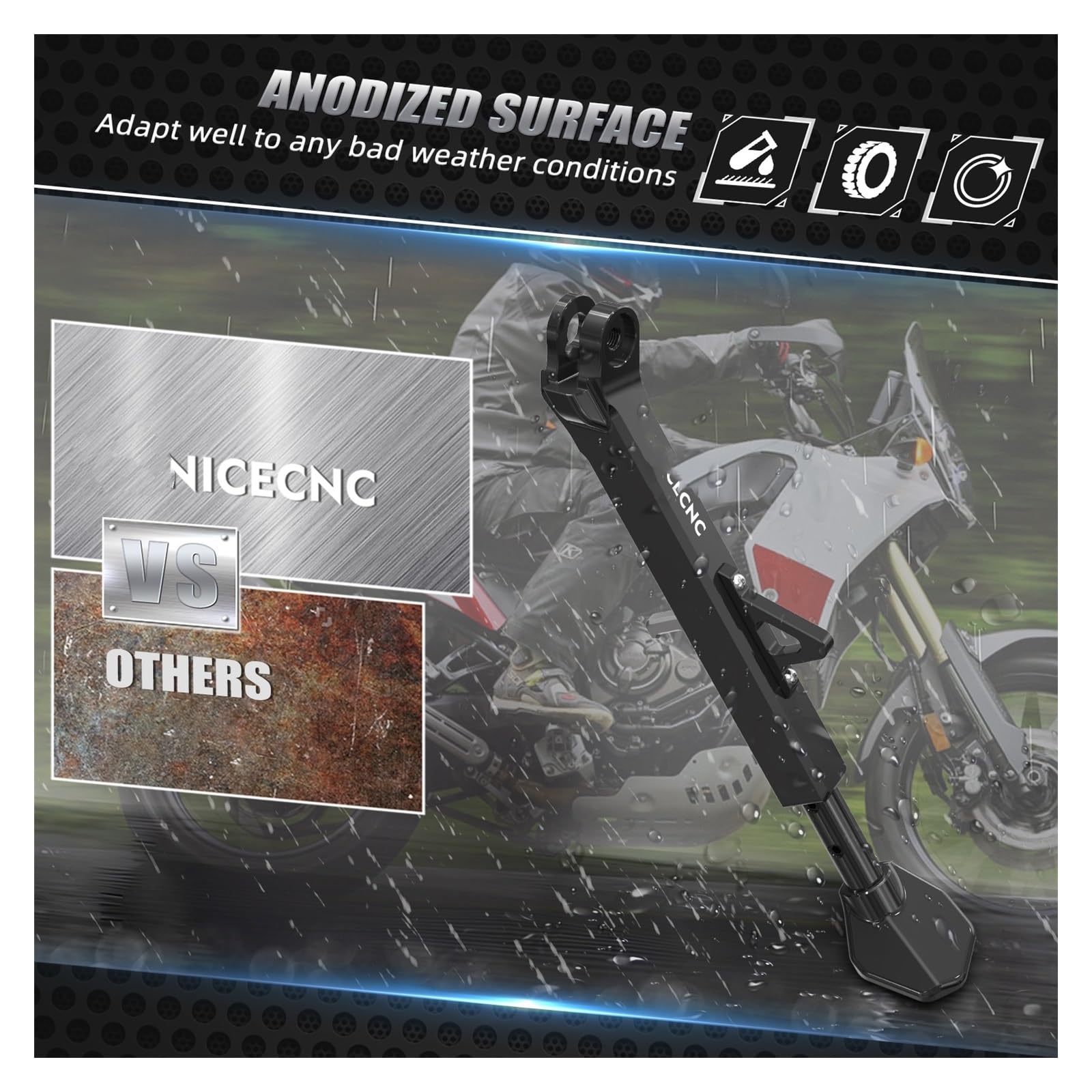 Motocicleta Placa de Soporte Pata de Cabra Para YA-MAHA Para TENERE 700 Tenere700 2019 2020 2021 2022 2023 Motocicleta Tenere 700 Soporte Lateral Ampliar Extensión Pad ( Color : 3 , Tamaño : With logo Motocicleta Placa de Soporte Pata de Cabra Para YA-MAHA Para TENERE 700 Tenere700 2019 2020 2021 2022 2023 Motocicleta Tenere 700 Soporte Lateral Ampliar Extensión Pad ( Color : 3 , Tamaño : With logo
