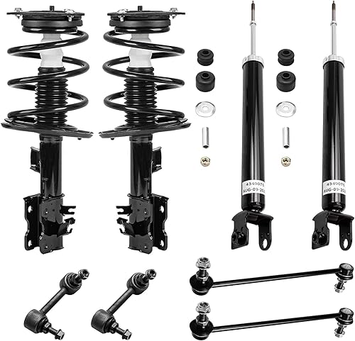 Miniatura 120 de Detroit Axle - Kit de puntales delanteros de 6 piezas para Chevrolet Aveo Aveo5 Pontiac G3 Wave, barra estabilizadora, varillas de acoplamiento