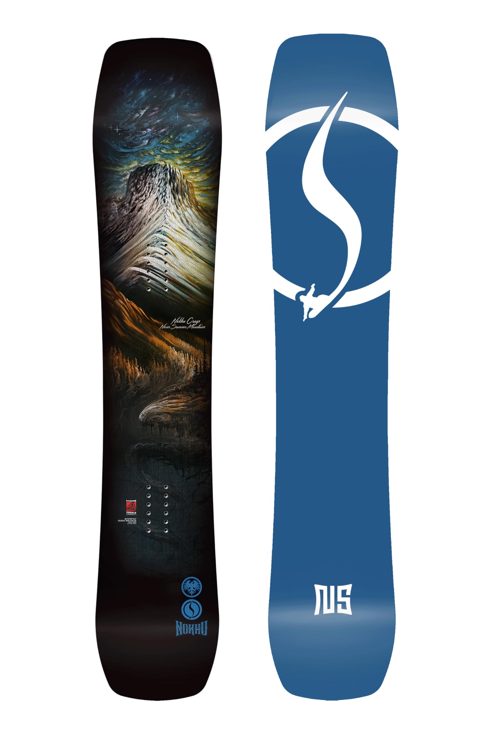 Never Summer Nokhu Triple Camber Hybrid Men's All-Mountain Snowboard