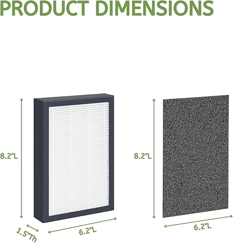 Miniatura 2 de Nispira Filtro de repuesto HEPA verdadero compatible con filtro GermGuardian FLT4100 E compatible con filtros AC4100 purificador de aire modelo 2