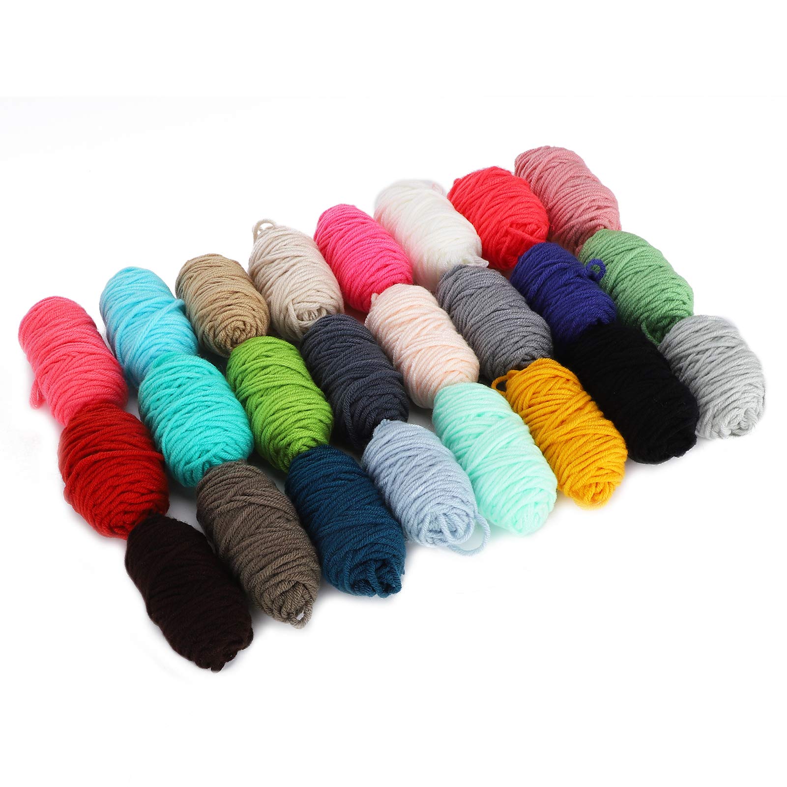 Pompom Maker Kits Fluff Ball Weaver DIY 24 Farben Wollgarn Stricken Handwerk Geschenke