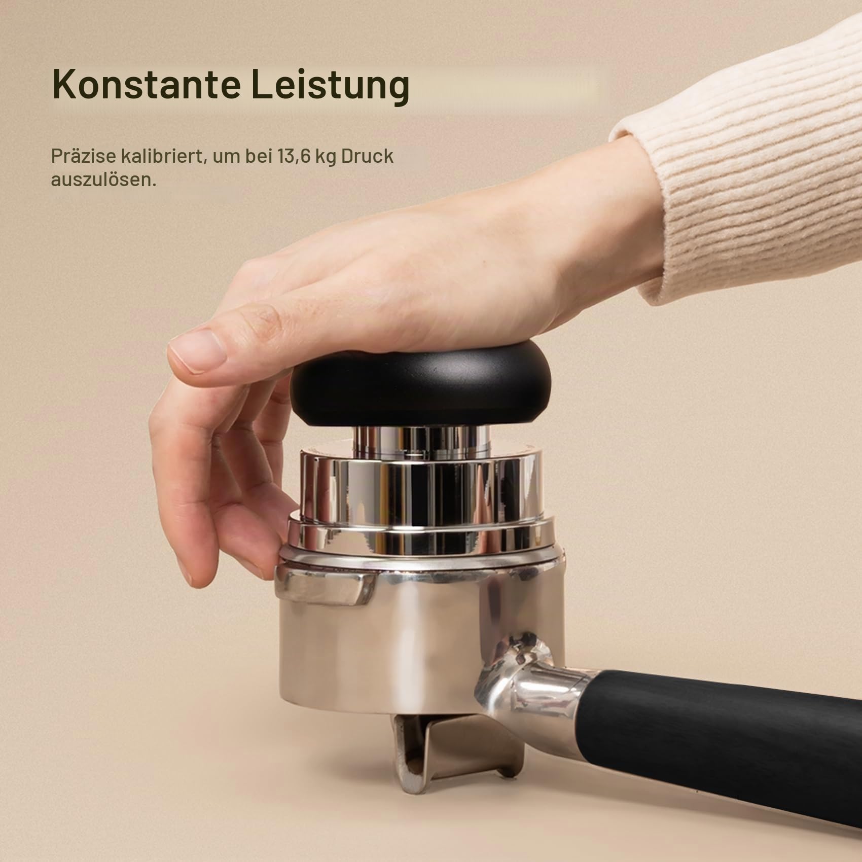TIMEMORE Espresso Tamper-Set 58,4 mm mit WDT-Werkzeug, selbstnivellierendem Tamper und Gravity-Distributor für die professionelle Kaffeezubereitung - Metallausführung