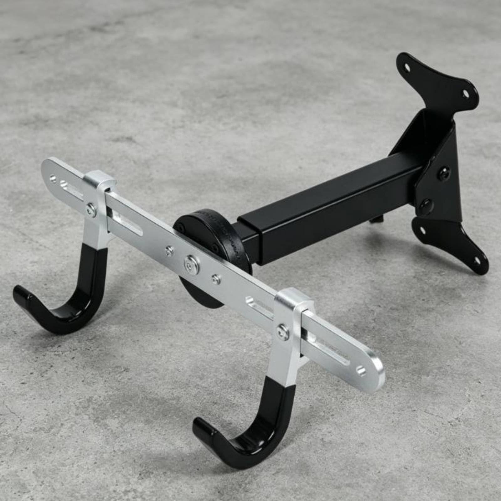 Crochet Mural Vélo Rack Mural Support Horizontal Bicyclette Accroche Murale Maintien Route et Montagne Aluminium Réglable 32-46cm Protection Peinture Adapté au Garage Cave Couloir