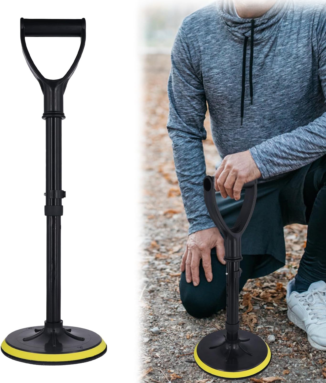 NQEUEPN Adjustable Standing Assist Tool, Portable Mobility Assistance Devices Lift & Stand Supports Equipment for Senior Daily Living to Help Elderly Get Up from Floor Ground