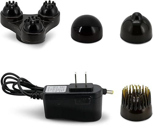 Miniatura 2 de Masajeador de mano recargable para espalda y cuello para aliviar el dolor de tejido profundo, doble cabeza eléctrica, masaje corporal de percusión