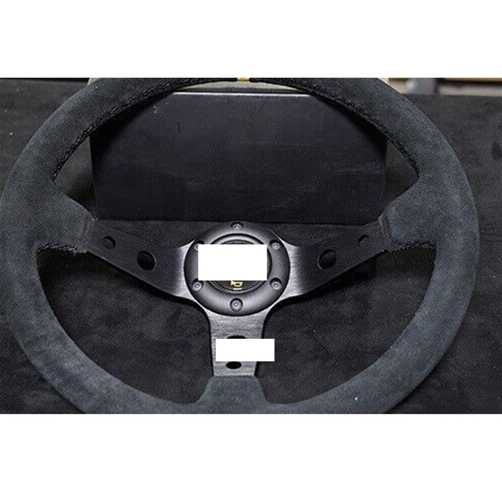 35,6 cm Drift Universal Rennlenkrad Auto Wildleder JDM Lenkrad Volantes für VW, Honda, Toyota, BMW, Nissan