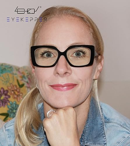 Miniatura 8 de Eyekepper Lentes de filtro de luz azul para mujer, diseño de lectura, lentes de bloqueo de rayos azules, GrisTortuga