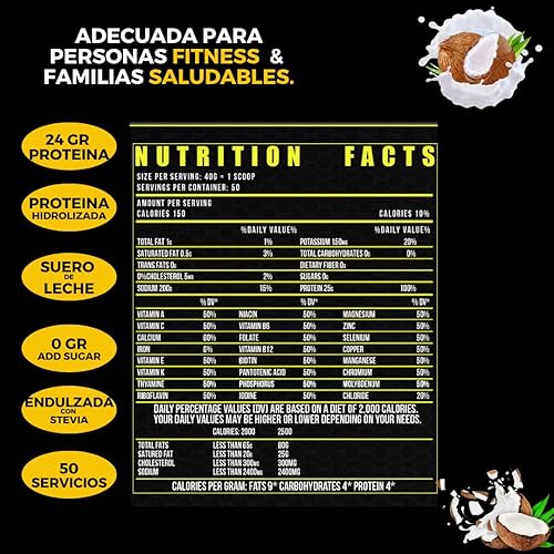 Miniatura 7 de BIOTECKPHARMA  Proteína ISO Sabor Crema de Coco... (Crema de Coco, 4.4 lbs)