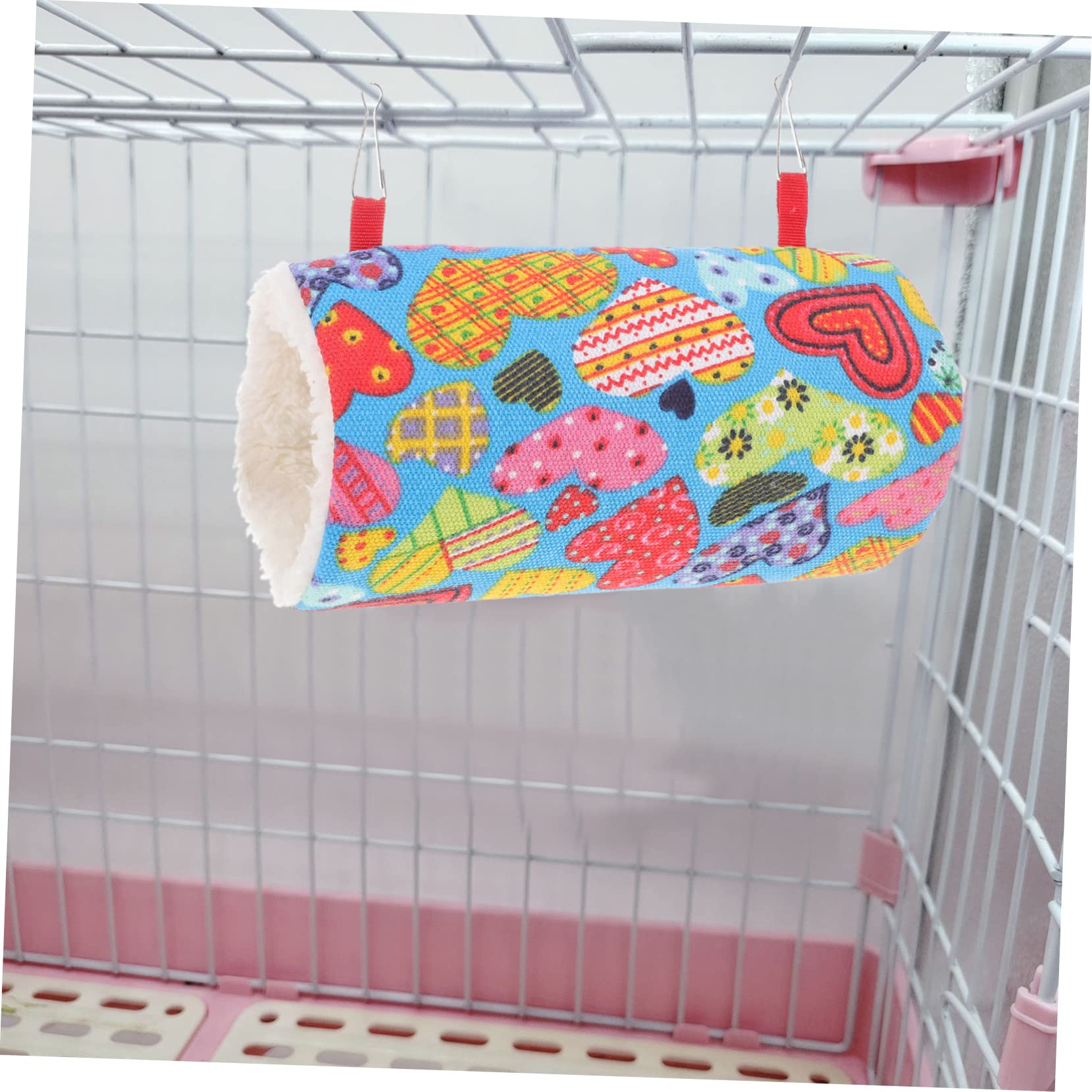 Supvox 5st Papageien-Tunnel-hängematte Guinea-hängematte Igel Spielzeug Haustier Spielzeug Warmes Hamsterhaus Spielzeug Für Igel Hamster Warm Meerschweinchen Spielzeug Für Sittiche Plüsch
