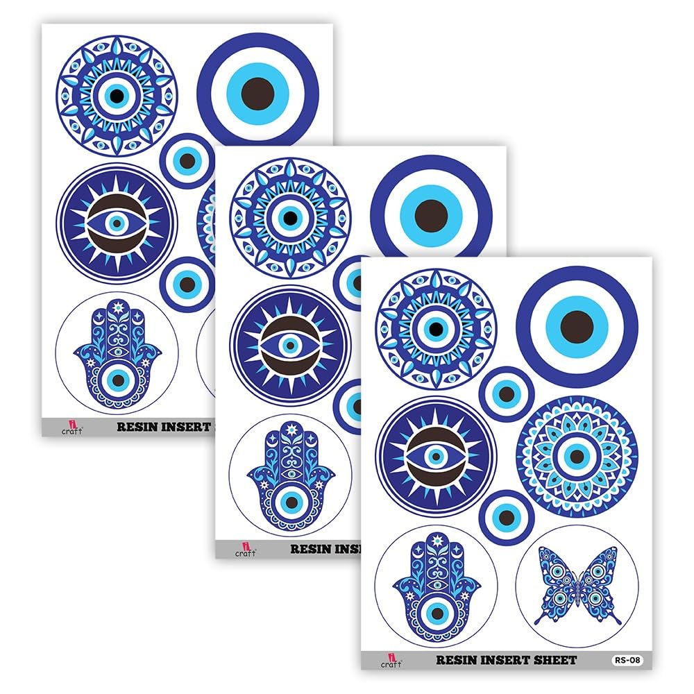 ICraft Resin Insert Sheet Size A5, for Art & Craft, Candle, Scrapbook, DIY, Resin Tray, Jewellery, Pendant Making (RS 08-Pack of 3)-image-3