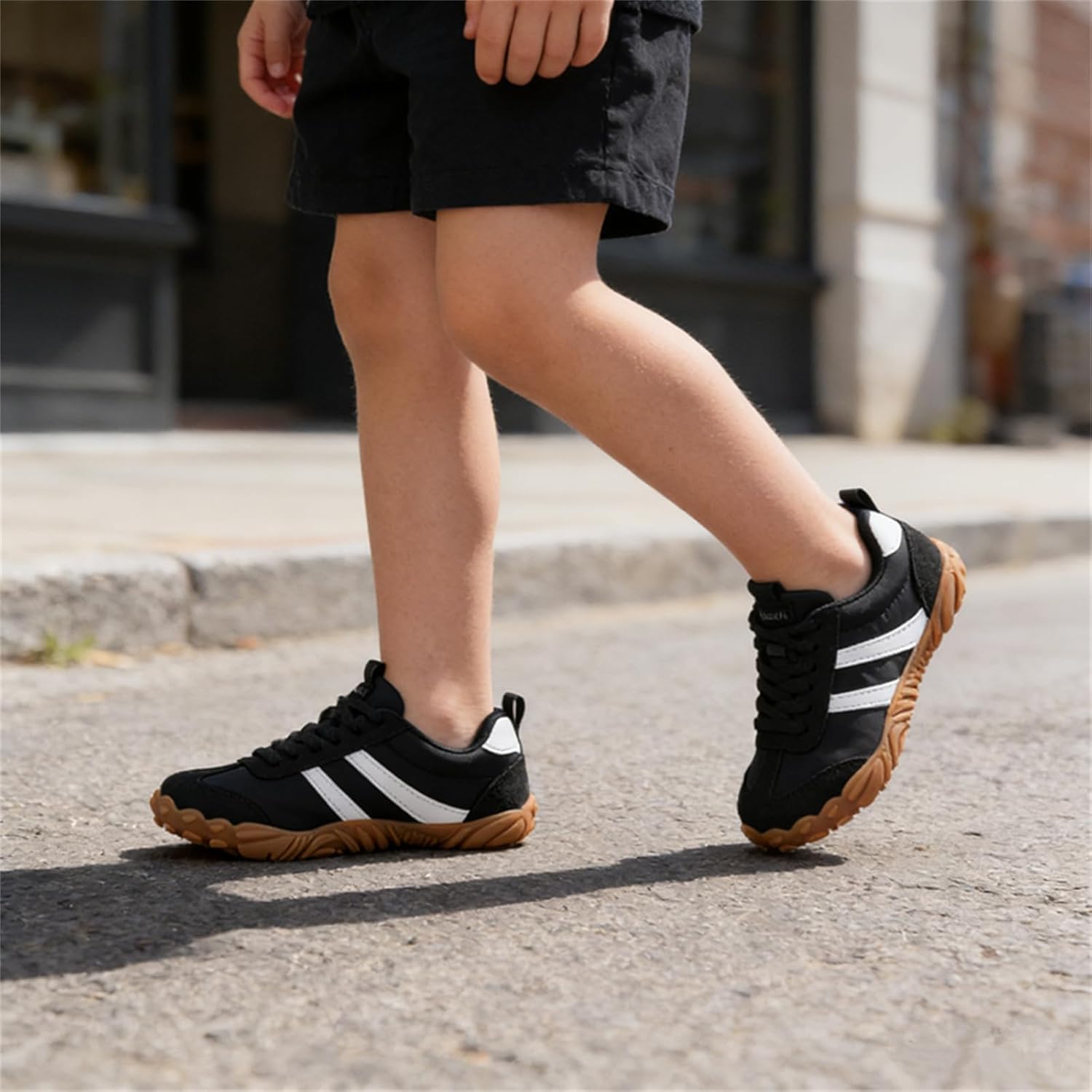 KUBUA Boys Girls Sneakers Kids Barefoot Shoes Comfort Anti-Slip Walking Shoes for Indoor Outdoor Toddler Little Big Kid
