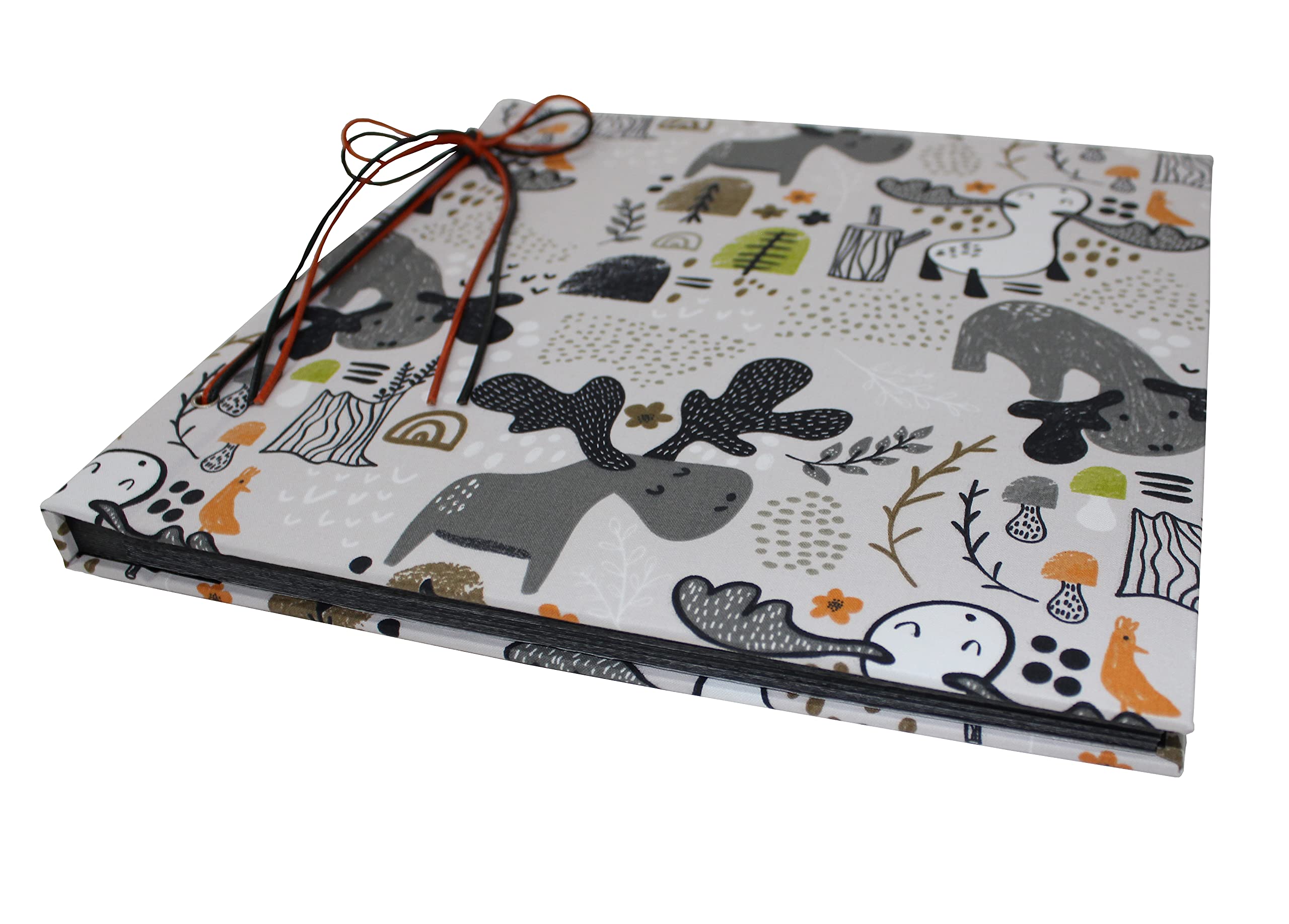 Álbum de fotos infantil con cubierta de tela de algodón con cordón