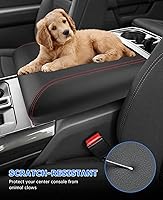 Vista 5 de INTGET Funda de consola central para 2025 2026 Ford F150 Accesorios interiores 2021 2022 2023 2024 Funda de reposabrazos central Funda de Cojín.