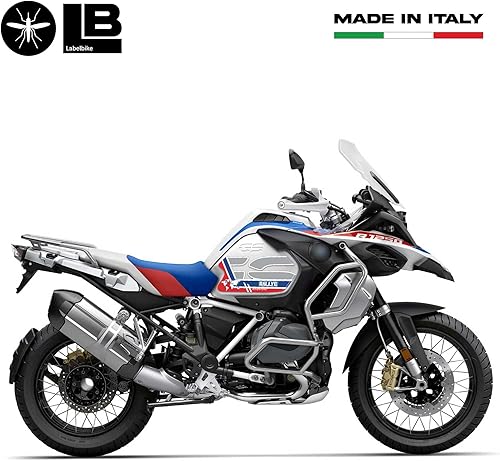 Miniatura 4 de labelbike - Adhesivos de resina 3D para decoraciones laterales de tanque de motocicleta y protecciones compatibles con BMW Rallye ADV 44.09 oz