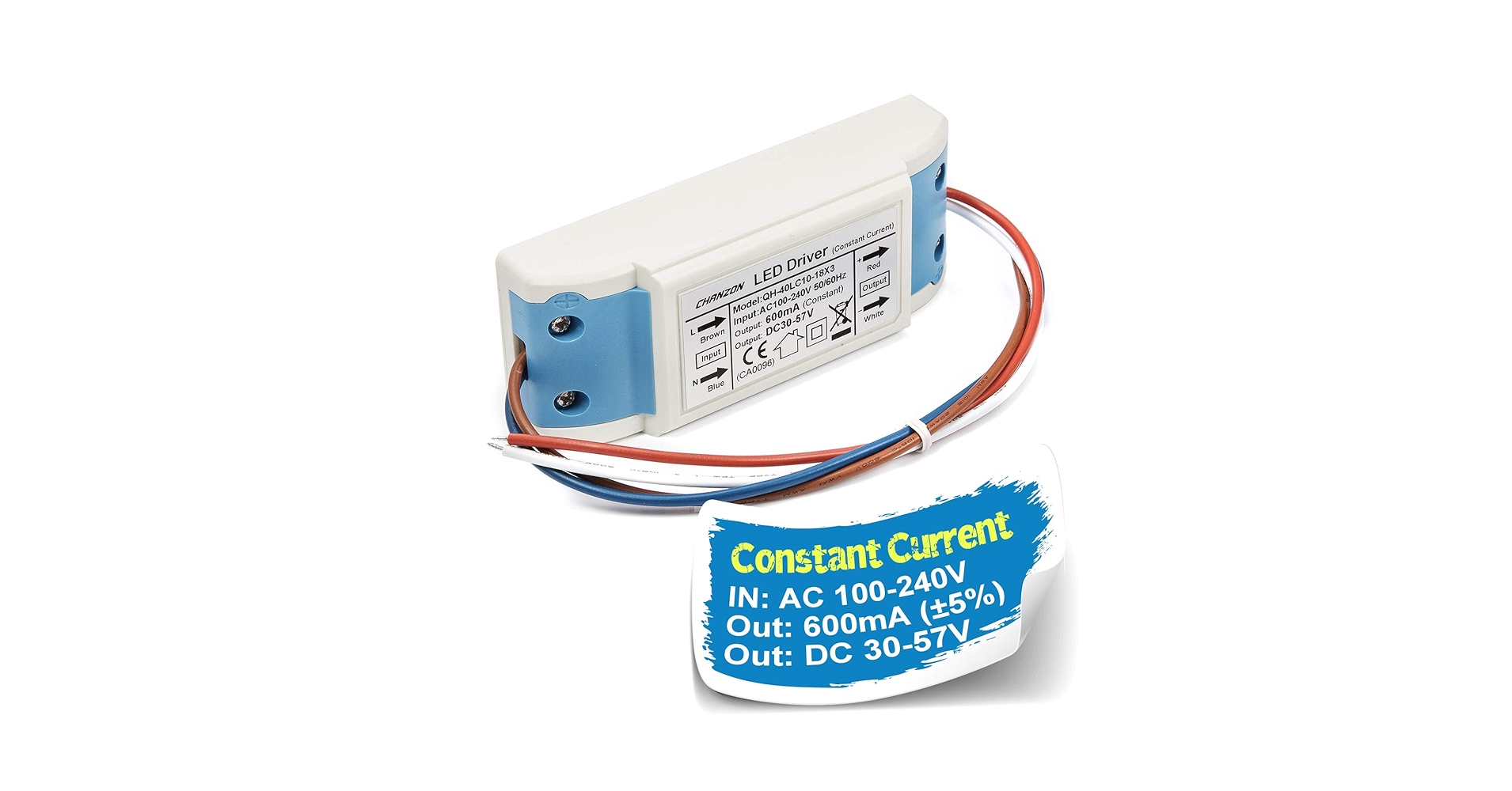 Chanzon LED Driver 600mA (Constant Current Output) 30V-57V