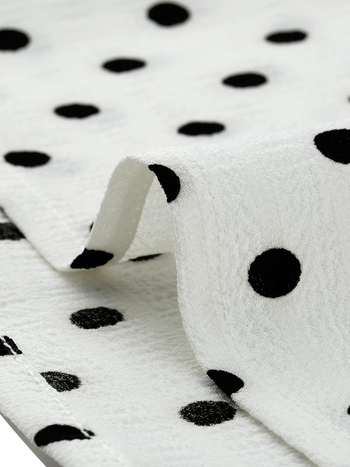 Allegra K Women's Vintage Polka Dots Shirt Retro Short Sleeve Button Up Tops - Image 5