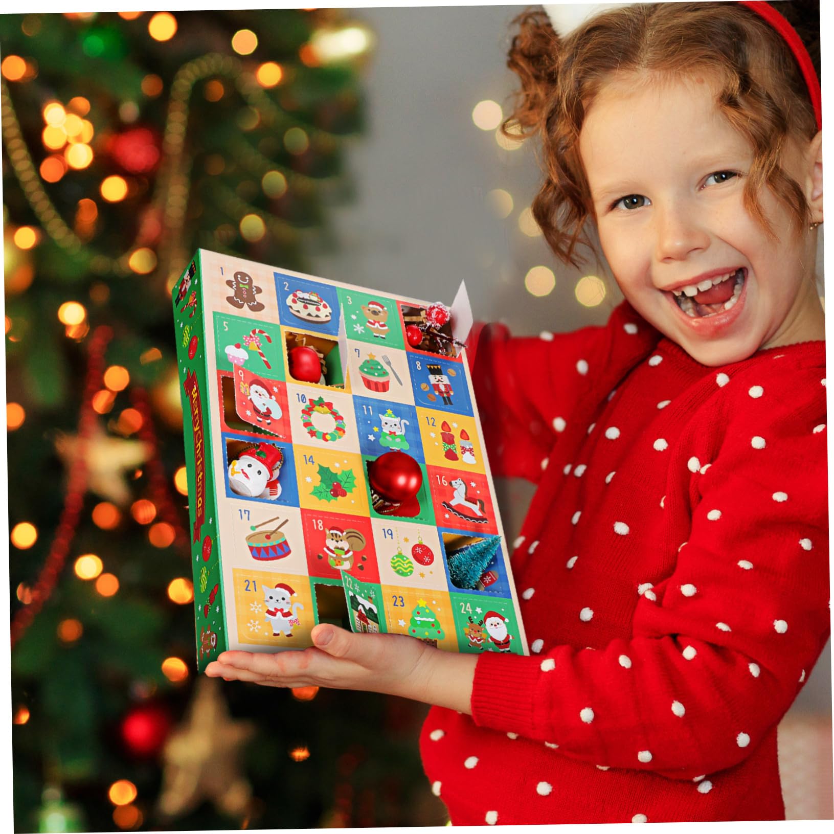 Zerodeko 10 Piezas Caja de Obsequio Navideña de Cajas de Dulces para Fiesta de Regresiva Vacías para Calendario de Adviento de Navidad