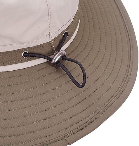Miniatura 3 de Sombreros de safari impermeables  Gorra de protección solar de ala ancha  Sombrero de cubo Explorer Jungle Bush para senderismo al aire libre Pesca