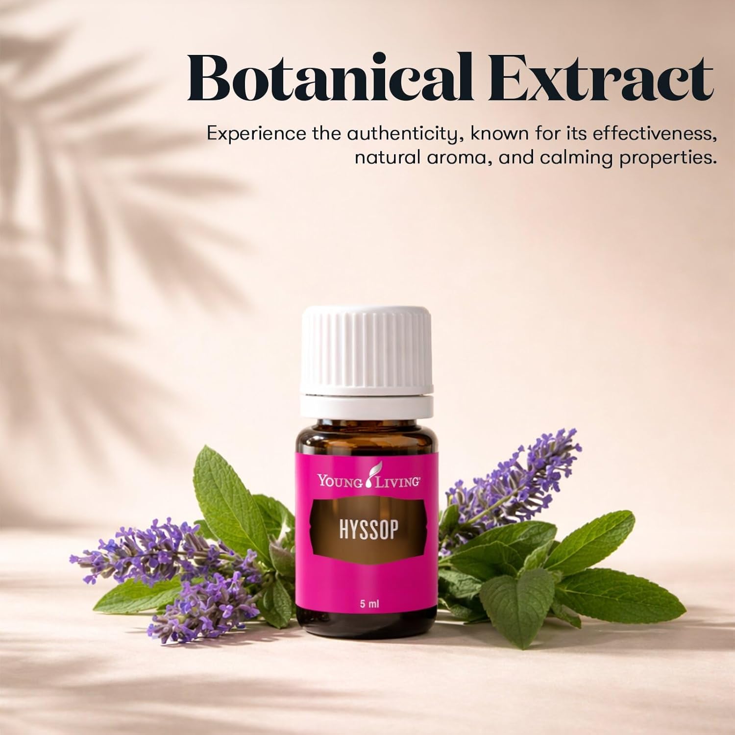 Young Living Hyssop Essential Oil | 5 ml | Fresh Herbaceous Aroma for Diffuser & Topical Use | Steam Distilled Oil with Crisp, Clean Scent for Daily Aromatic Experience