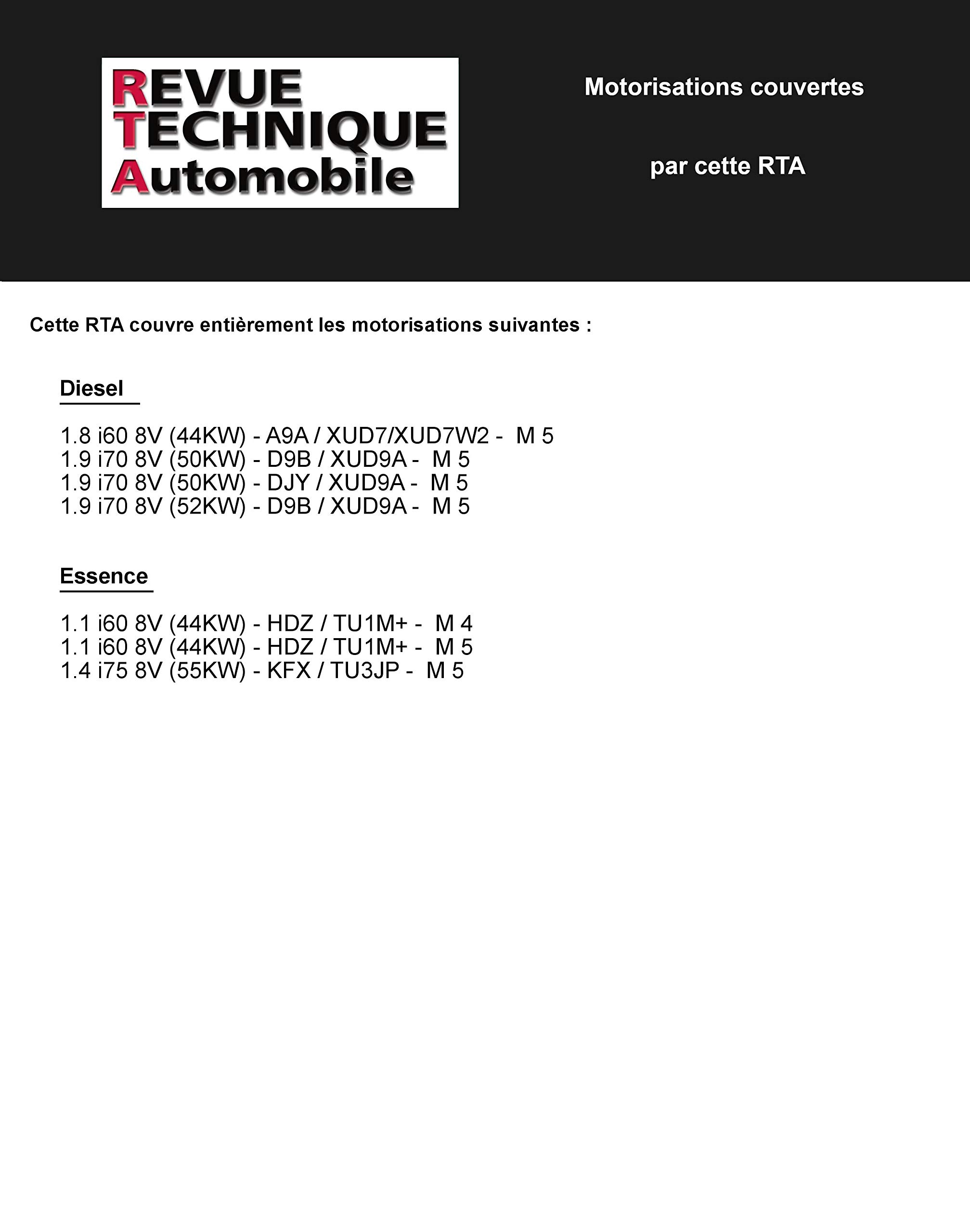 E.T.A.I - Revue Technique Automobile 602 - CITROEN /PEUGEOT BERLINGO I - M49 / PARTNER I - 1996 à 2002