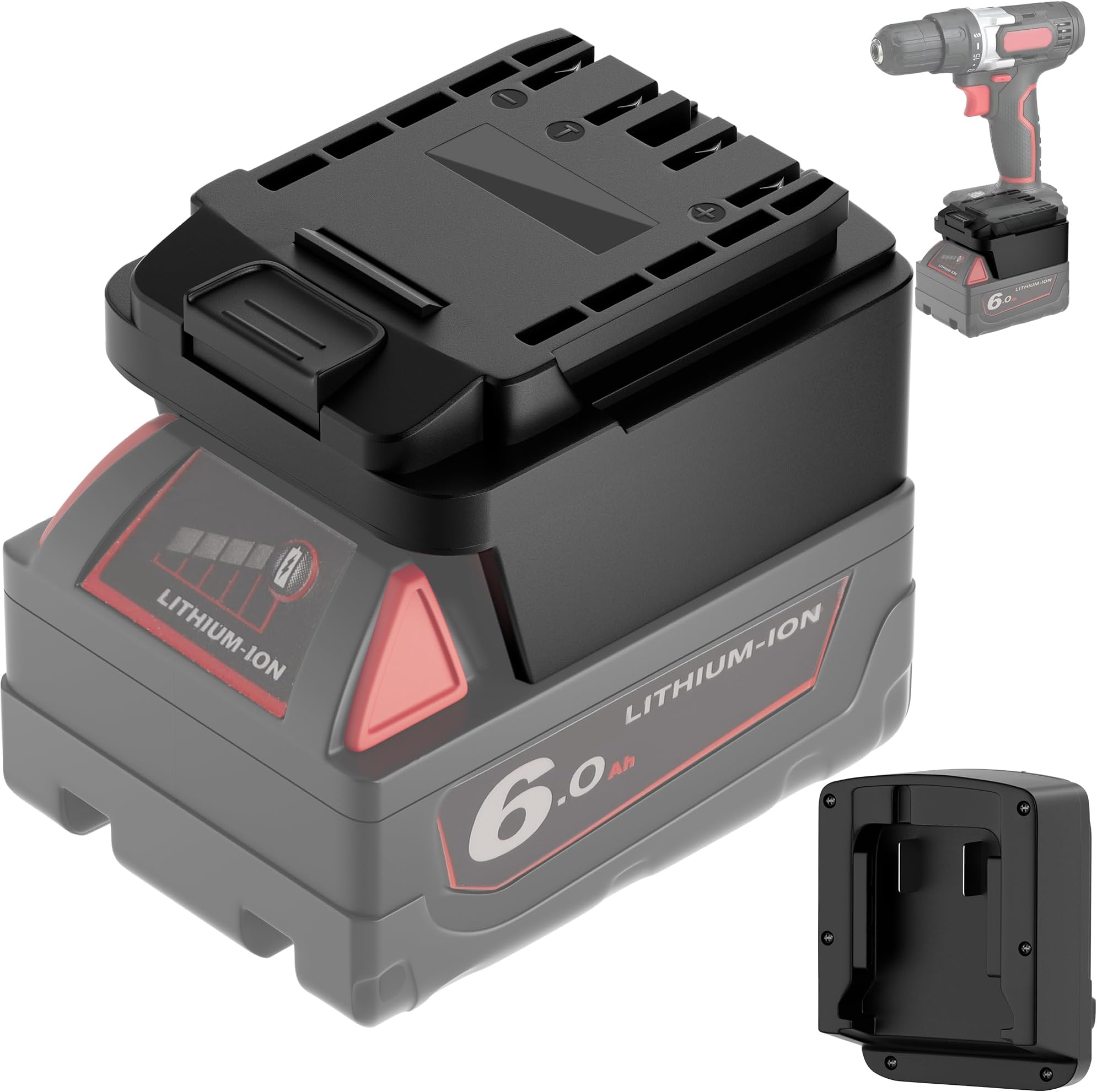 Battery Adapter for Stacyc to Milwaukee 20v Batteries