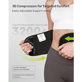 Rakiie Lower Back Brace for Women, Back Belt Support for Men with 8 Stays, Soft Lumbar Support with Full Protection, Orange Size S